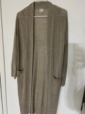 a new day Neutral Taupe Open-Front Cardigan